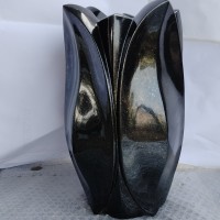 Black Granite Vases 01