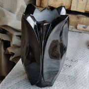 Black Granite Vases 01