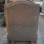 White Granite Headstone 01